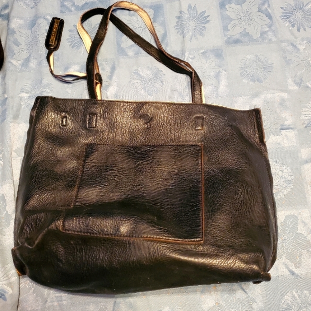 STREET LEVEL Reversible Leather Tote